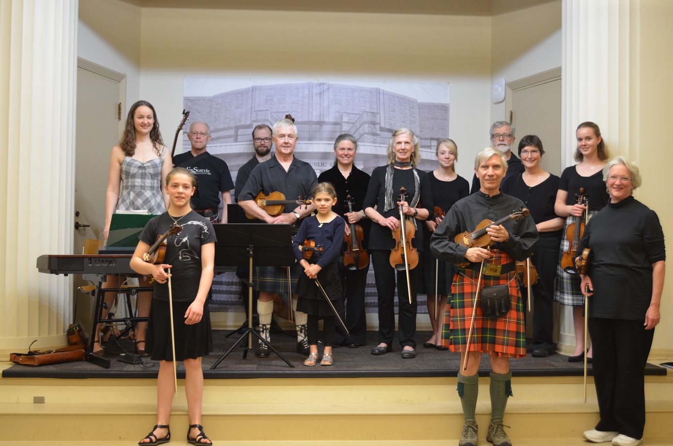 Pre-concert photo- we are ready to go!